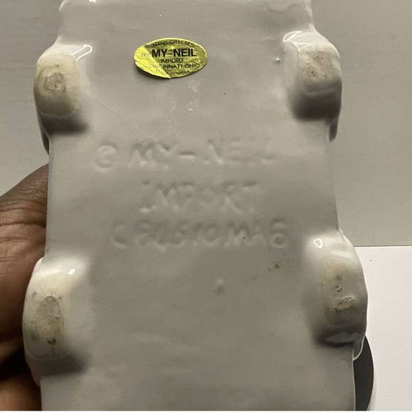 Vintage Ceramic My Neil Musical Truck Planter Truck Baby Nursery - Picture 7 of 7